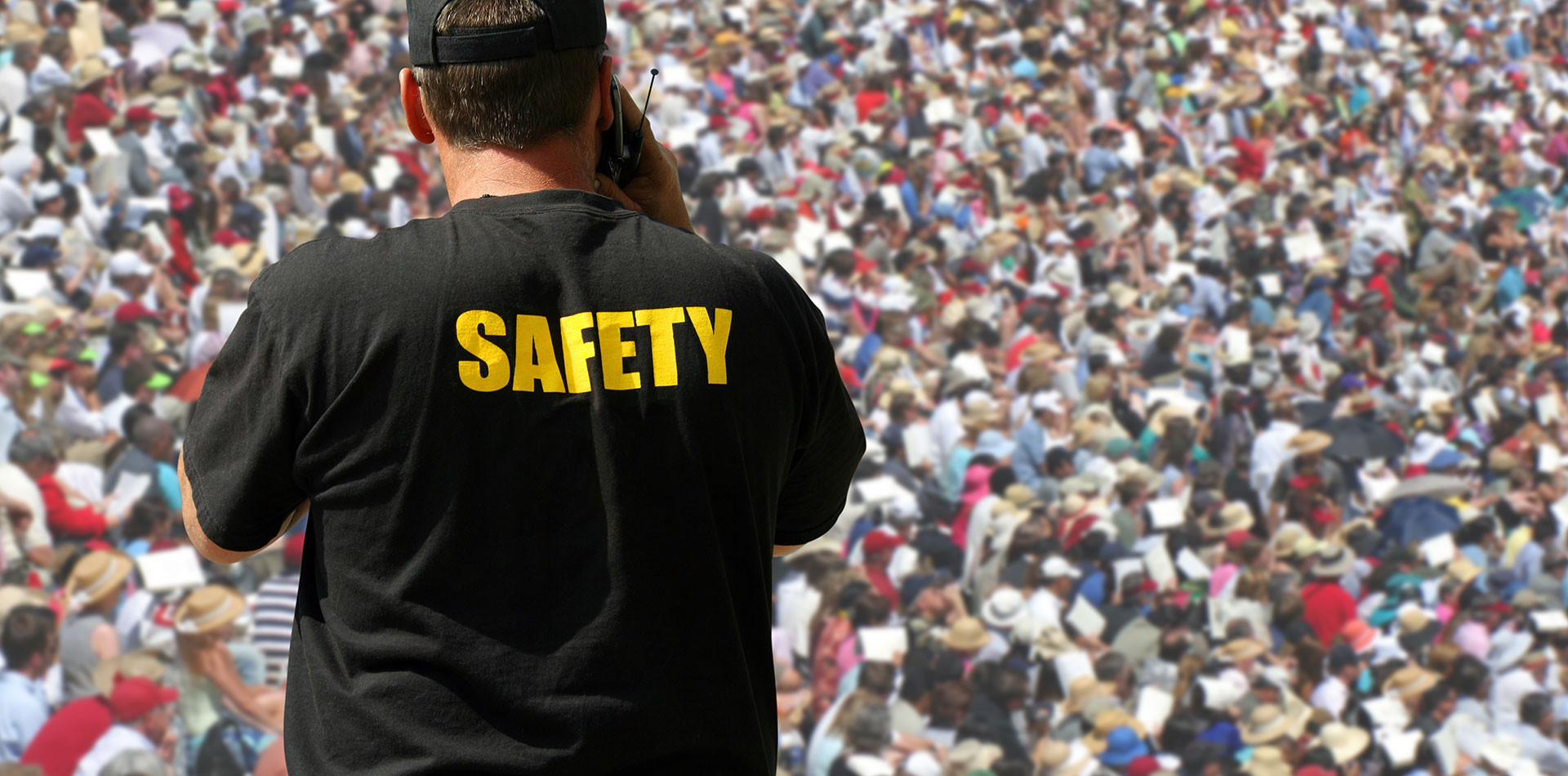 Crowd control. Crowd Safety. England event Safety.
